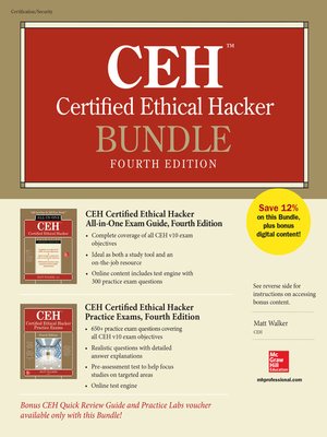 cover image of CEH Certified Ethical Hacker Bundle